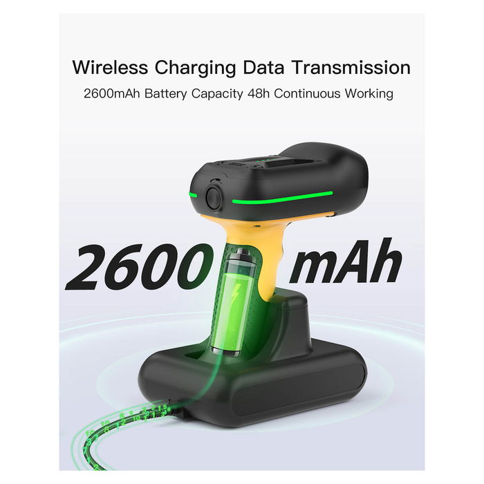 Inateck BCST-75S Lector de códigos de barras portátil inalámbrico 1D/2D, Bluetooth, USB, resistente IP67, batería 2600 mAh, color negro Inateck BCST-75S Lector de códigos de barras portátil inalámbrico 1D/2D, Bluetooth, USB, resistente IP67, batería 2600 mAh, color negro