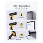 inateck BCST-75S Lector de códigos de barras portátil 1D/2D Negro