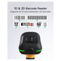 inateck BCST-75S Lector de códigos de barras portátil 1D/2D Negro