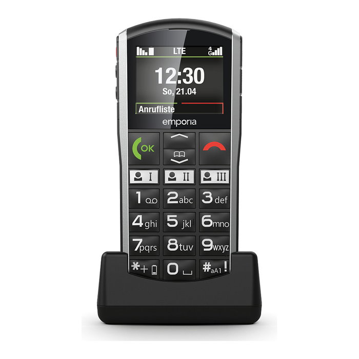 Emporia SIMPLICITY 4G (2025) Negro, Plata