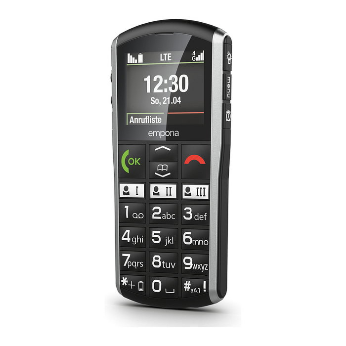 Emporia SIMPLICITY 4G (2025) Negro, Plata