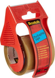 Cinta De Embalaje Scotch Rollo 20X50 Con Dispensador Marron (Pesos Medio-Bajos) (Set de 6)