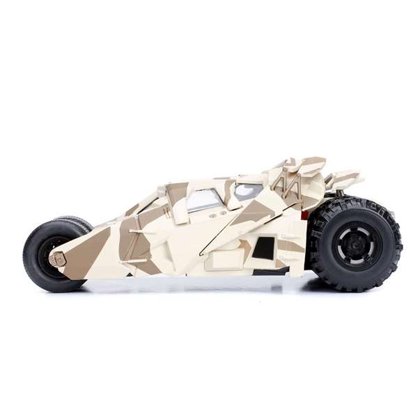 Smoby Batmóvil Camuflaje 2008 El Caballero Oscuro Coche Metal con Figura Batman 7cm 1:24