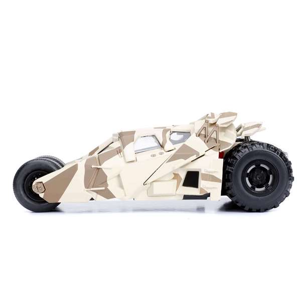 Smoby Batmóvil Camuflaje 2008 El Caballero Oscuro Coche Metal con Figura Batman 7cm 1:24