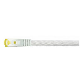 Python Patchkabel Cat.7 S/FTP Cable de Red RJ45 Blindado Nylon Blanco 1m