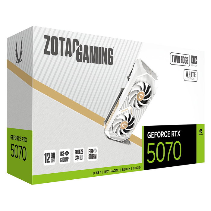 Zotac GeForce RTX 5070 12GB GDDR7 Twin Edge OC White Tarjeta Gráfica Zotac GeForce RTX 5070 12GB GDDR7 Twin Edge OC White Tarjeta Gráfica