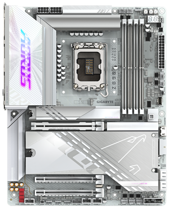 Gigabyte Z890 AORUS PRO ICE Blanco Gigabyte Z890 AORUS PRO ICE Blanco
