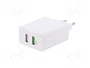 GOOBAY Cargador de red con 2 puertos USB y 28W