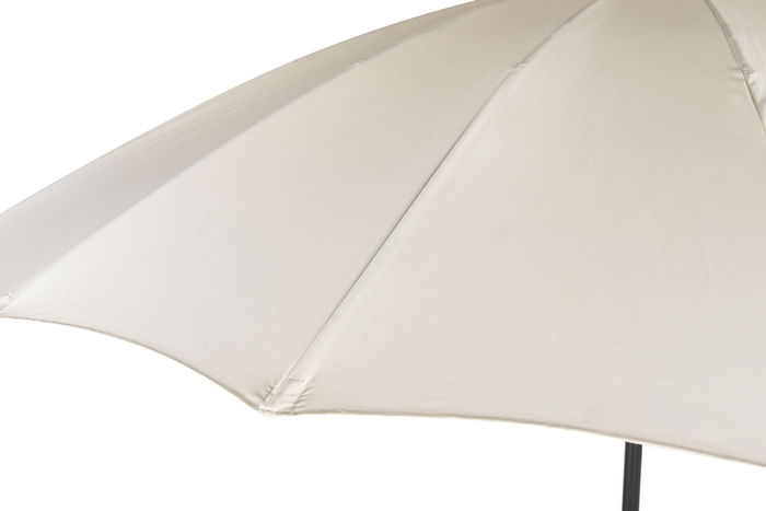 DKD Home Decor Parasol Jardín y Terraza Marfil Reclinable 280 x 250 x 280 cm UV 50+ en Acero y Poliéster