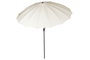 DKD Home Decor Parasol Jardín y Terraza Marfil Reclinable 280 x 250 x 280 cm UV 50+ en Acero y Poliéster