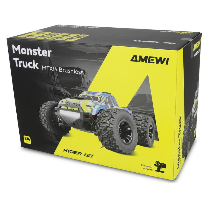 AMEWI Hyper GO MTX14 Monster Truck Brushless 4WD 1:14 RTR