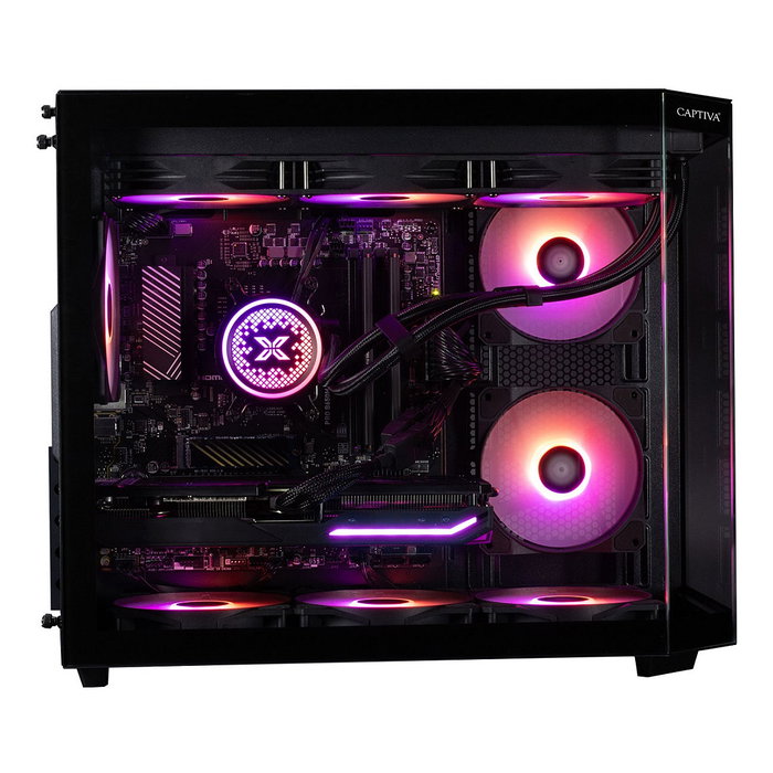 Captiva PC Gaming R90-031 AMD Ryzen 7 5700X 32GB RAM 1TB SSD NVIDIA GeForce RTX 5070 12GB GDDR7 Windows 11 Home - Ordenador Gaming de Alto Rendimiento