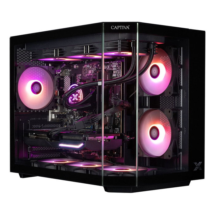 Captiva PC Gaming R90-031 AMD Ryzen 7 5700X 32GB RAM 1TB SSD NVIDIA GeForce RTX 5070 12GB GDDR7 Windows 11 Home - Ordenador Gaming de Alto Rendimiento