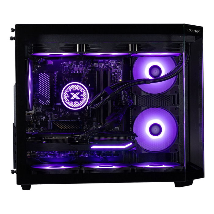 Captiva PC Gaming R90-031 AMD Ryzen 7 5700X 32GB RAM 1TB SSD NVIDIA GeForce RTX 5070 12GB GDDR7 Windows 11 Home - Ordenador Gaming de Alto Rendimiento