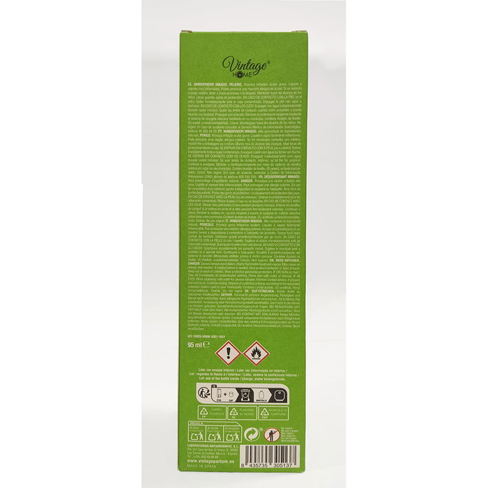 Vintage Home Harmony Ambientador Mikador Albahaca y Menta 95 ml Vintage Home Harmony Ambientador Mikador Albahaca y Menta 95 ml