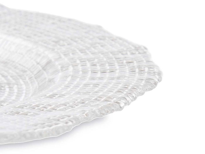 Vivalto Plato Llano Transparente de Cristal 28 cm (Set de 12)