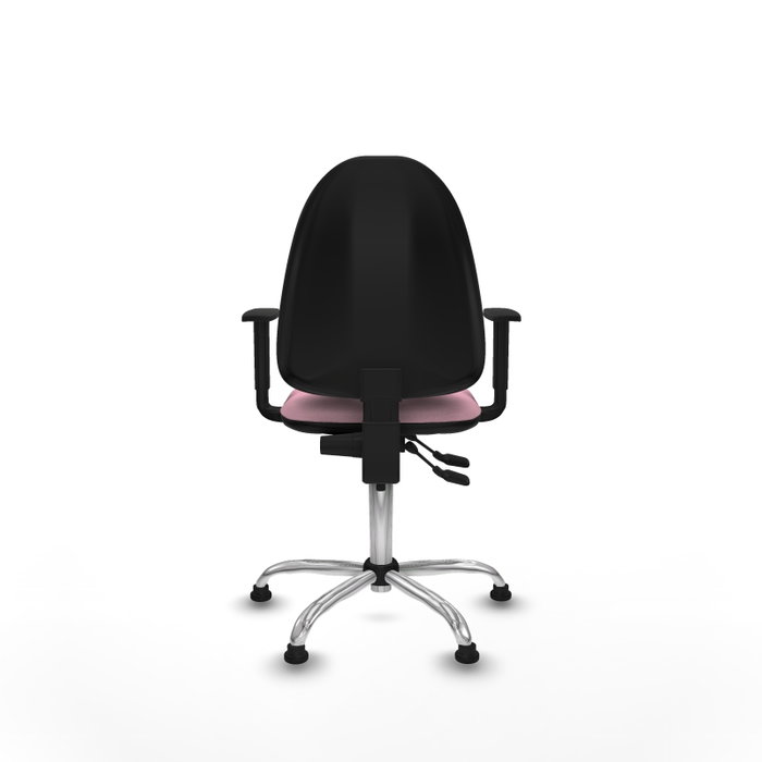 PIQUERAS Y CRESPO Silla de oficina Aýna Rosa con Brazos 1D y Base Cromada PIQUERAS Y CRESPO Silla de oficina Aýna Rosa con Brazos 1D y Base Cromada