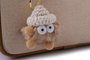 Lucky Bees Bolsa de Hombro Color Tan 100% Cuero de Polivinilo