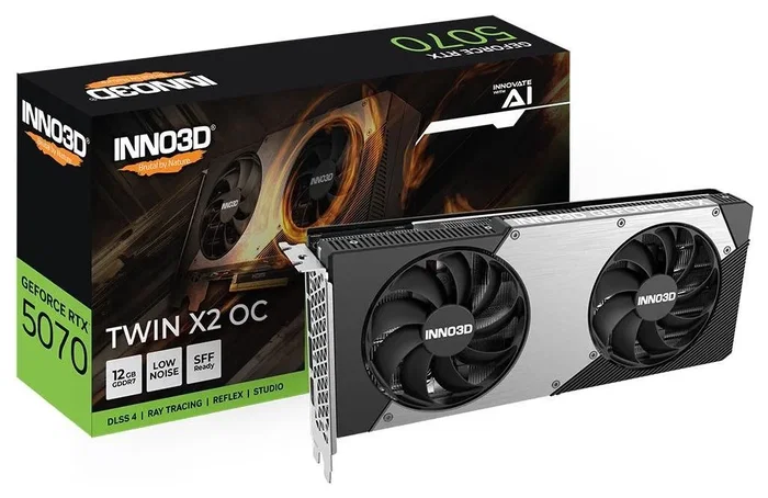 Inno3D GeForce RTX 5070 TWIN X2 OC 12GB GDDR7 Inno3D GeForce RTX 5070 TWIN X2 OC 12GB GDDR7