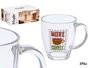 VIVALTO Taza de Vidrio More Coffee 370ml
