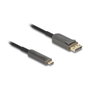 DeLOCK Cable Óptico Activo USB Type-C a DisplayPort 8K 10m