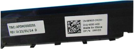 Dell RFKD3 Bezel Assy para Panel No Táctil B, 120Hz, Negro, Compatible con Inspiron 15 3520 / Vostro 3520 - Componente de Ordenador