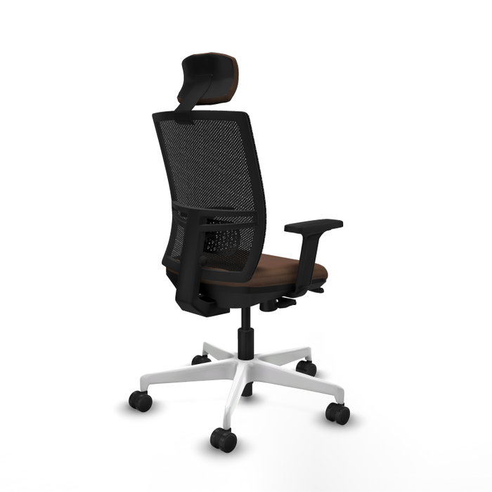 PIQUERAS Y CRESPO Silla de oficina Yunquera con mecanismo Sincro/Traslack Marrón y Negro PIQUERAS Y CRESPO Silla de oficina Yunquera con mecanismo Sincro/Traslack Marrón y Negro