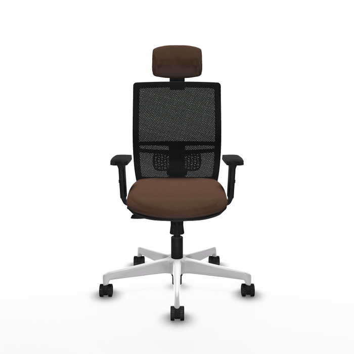 PIQUERAS Y CRESPO Silla de oficina Yunquera con mecanismo Sincro/Traslack Marrón y Negro PIQUERAS Y CRESPO Silla de oficina Yunquera con mecanismo Sincro/Traslack Marrón y Negro