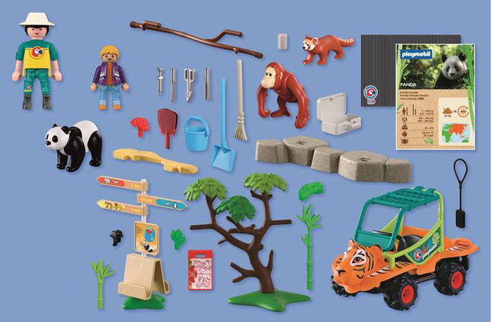 Playmobil My Life Zoo: Cuidador de Zoo con Vehículo 72072