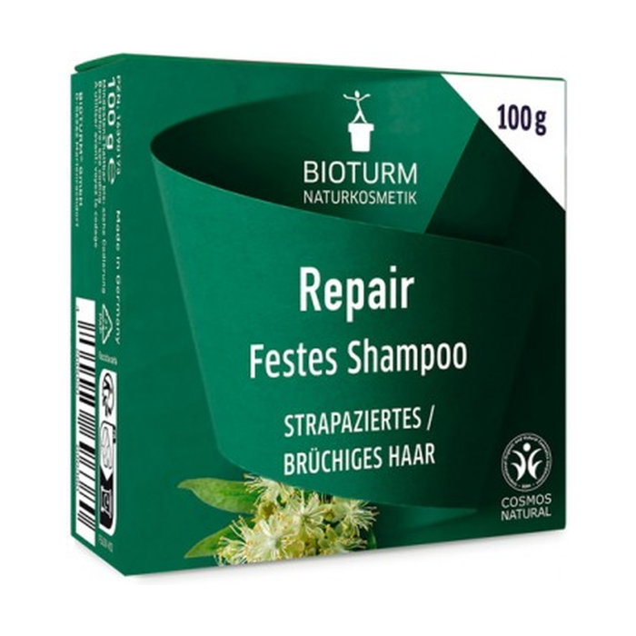 BIOTURM Champú sólido reparador para cabello dañado