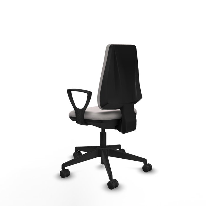 PIQUERAS Y CRESPO Silla de oficina Elche Blanca con Brazos Fijos PIQUERAS Y CRESPO Silla de oficina Elche Blanca con Brazos Fijos