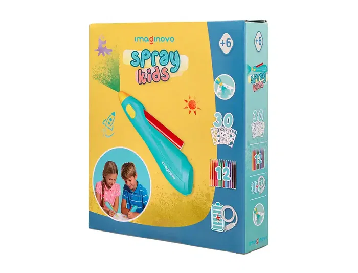 Imaginovo Aerografo Infantil Recargable USB con 30 Plantillas y 12 Rotuladores de Colores para Niños a partir de 6 Años Imaginovo Aerografo Infantil Recargable USB con 30 Plantillas y 12 Rotuladores de Colores para Niños a partir de 6 Años