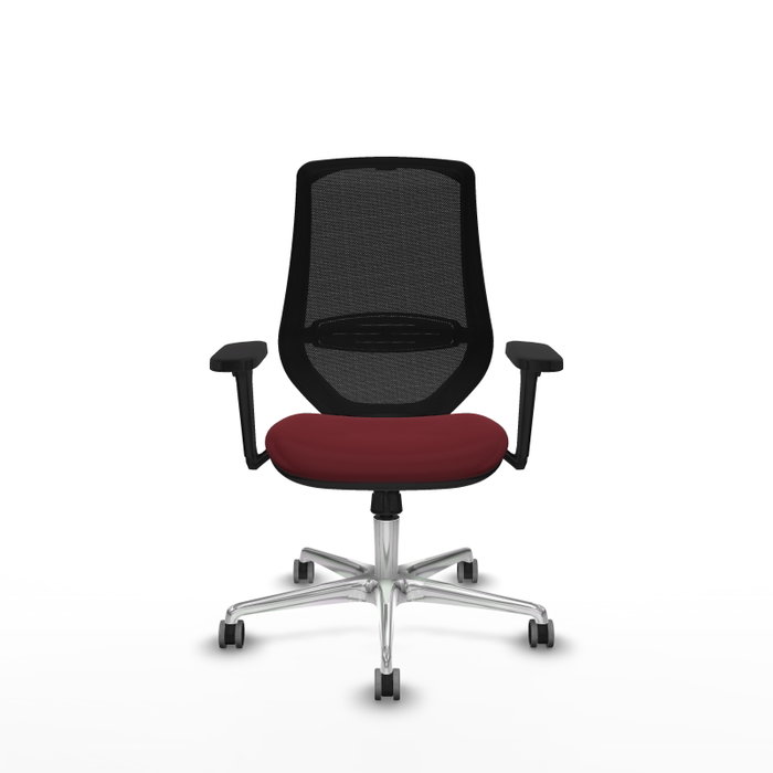 PIQUERAS Y CRESPO Silla de oficina Mardos con mecanismo Sincro, Granate y Negro PIQUERAS Y CRESPO Silla de oficina Mardos con mecanismo Sincro, Granate y Negro