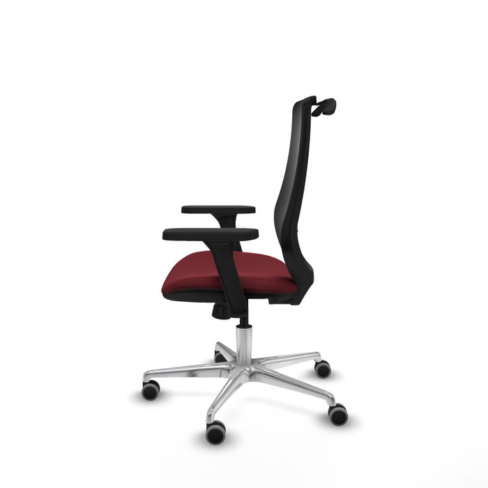 PIQUERAS Y CRESPO Silla de oficina Mardos con mecanismo Sincro, Granate y Negro PIQUERAS Y CRESPO Silla de oficina Mardos con mecanismo Sincro, Granate y Negro