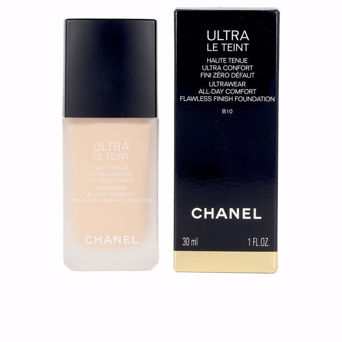 Chanel LE TEINT ULTRA Fluide #b10 - Base de Maquillaje Fluida Larga Duración, Resistente al Sudor y Agua - 30 ml