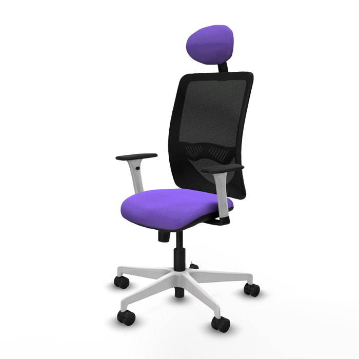 PIQUERAS Y CRESPO Silla de oficina Zulema con Mecanismo Sincro, Lila y Negro PIQUERAS Y CRESPO Silla de oficina Zulema con Mecanismo Sincro, Lila y Negro