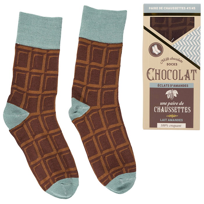 The Concept Factory Par Calcetines De Chocolate Blanco, Con Leche, Negro Tallas 36-40 / 41-45 The Concept Factory Par Calcetines De Chocolate Blanco, Con Leche, Negro Tallas 36-40 / 41-45