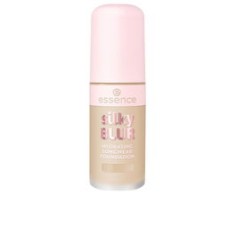 Essence SILKY BLUR Base de Maquillaje de Larga Duración con Extracto de Pera, Acabado Natural Suave, Tonos #120, 30 ml