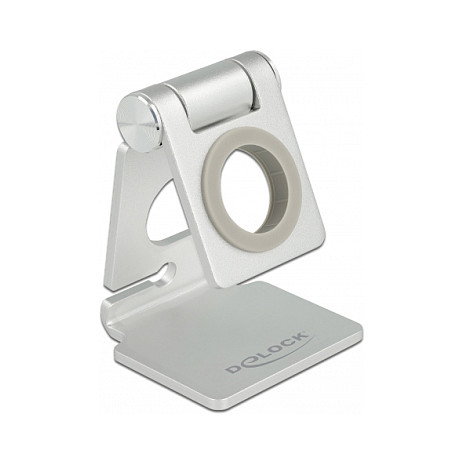 DeLOCK Soporte ajustable para reloj inteligente y smartphone, Plata DeLOCK Soporte ajustable para reloj inteligente y smartphone, Plata