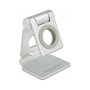 DeLOCK Soporte ajustable para reloj inteligente y smartphone, Plata