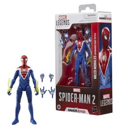 Hasbro Figura Marvel Legends Series Spider-Man Miles Morales Escala 15cm Coleccionable Videojuego Marvel