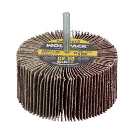 WOLFPACK LINEA PROFESIONAL Abanico de Lija Grano 80 Ø 80 x 40 mm