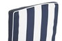 DKD Home Decor Cojín Silla Terraza Y Jardin Azul Marino Blanco 42 x 5 x 115 cm