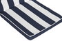 DKD Home Decor Cojín Silla Terraza Y Jardin Azul Marino Blanco 42 x 5 x 115 cm