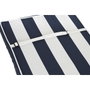 DKD Home Decor Cojín para Silla de Rayas Azul Marino y Blanco
