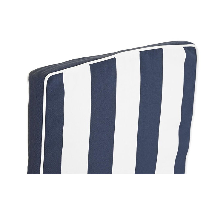 DKD Home Decor Cojín para Silla de Rayas Azul Marino y Blanco