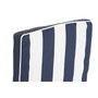 DKD Home Decor Cojín para Silla de Rayas Azul Marino y Blanco