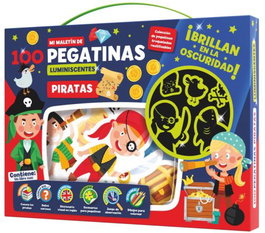 IMAGILAND Maletín 100 Pegatinas Piratas con Actividades