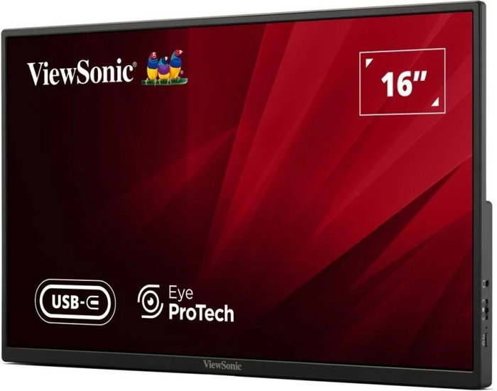 ViewSonic VA 1650 Monitor Portátil 16 Pulgadas Full HD IPS Negro