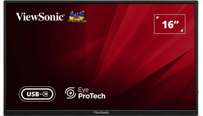 ViewSonic VA 1650 Monitor Portátil 16 Pulgadas Full HD IPS Negro